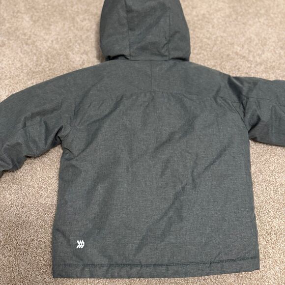 All in Motion Hooded Jacket Gray Boy's Size XS Wind and Water Resistant NWOT - Picture 6 of 9